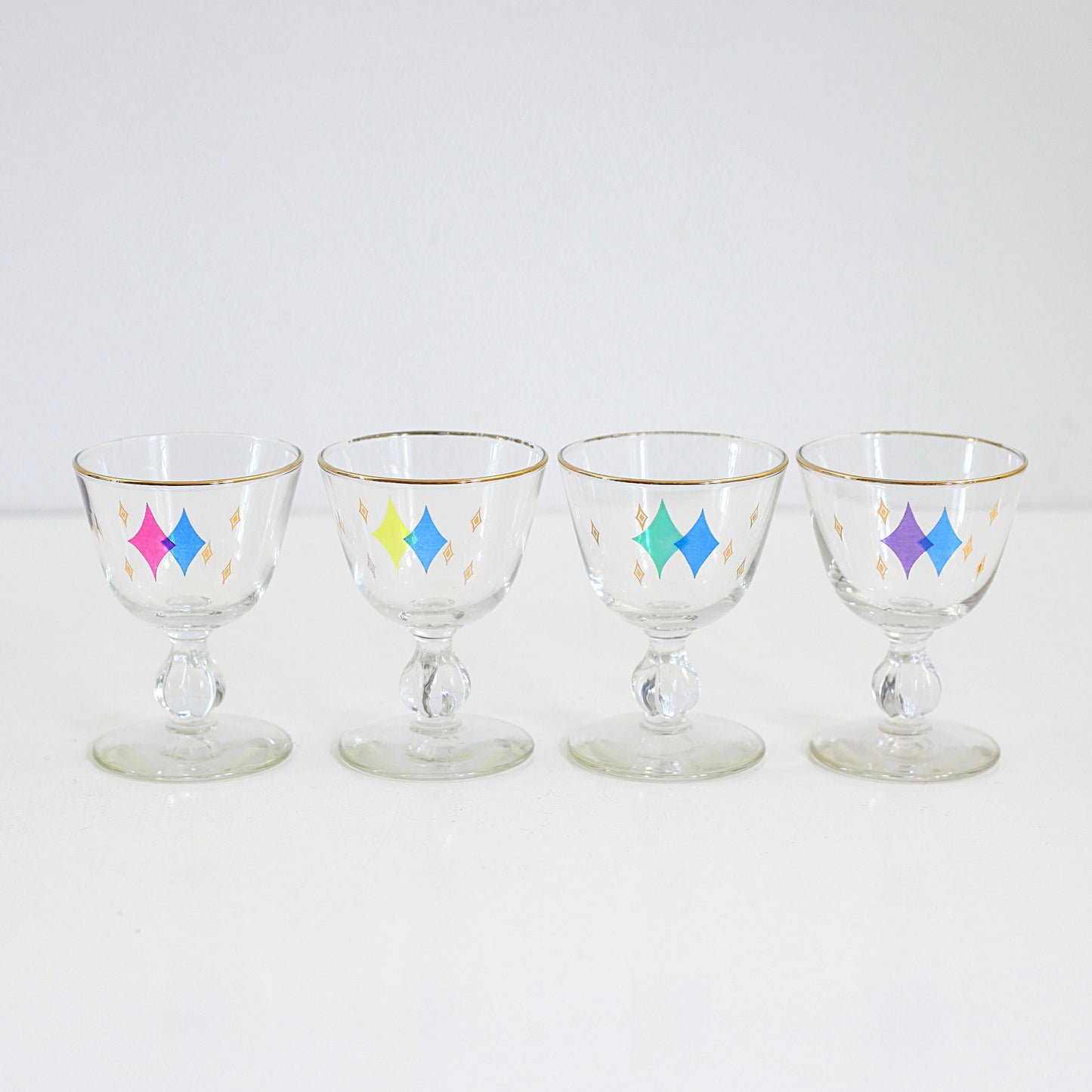 SOLD - Mid Century Modern Atomic Starburst Cocktail Set