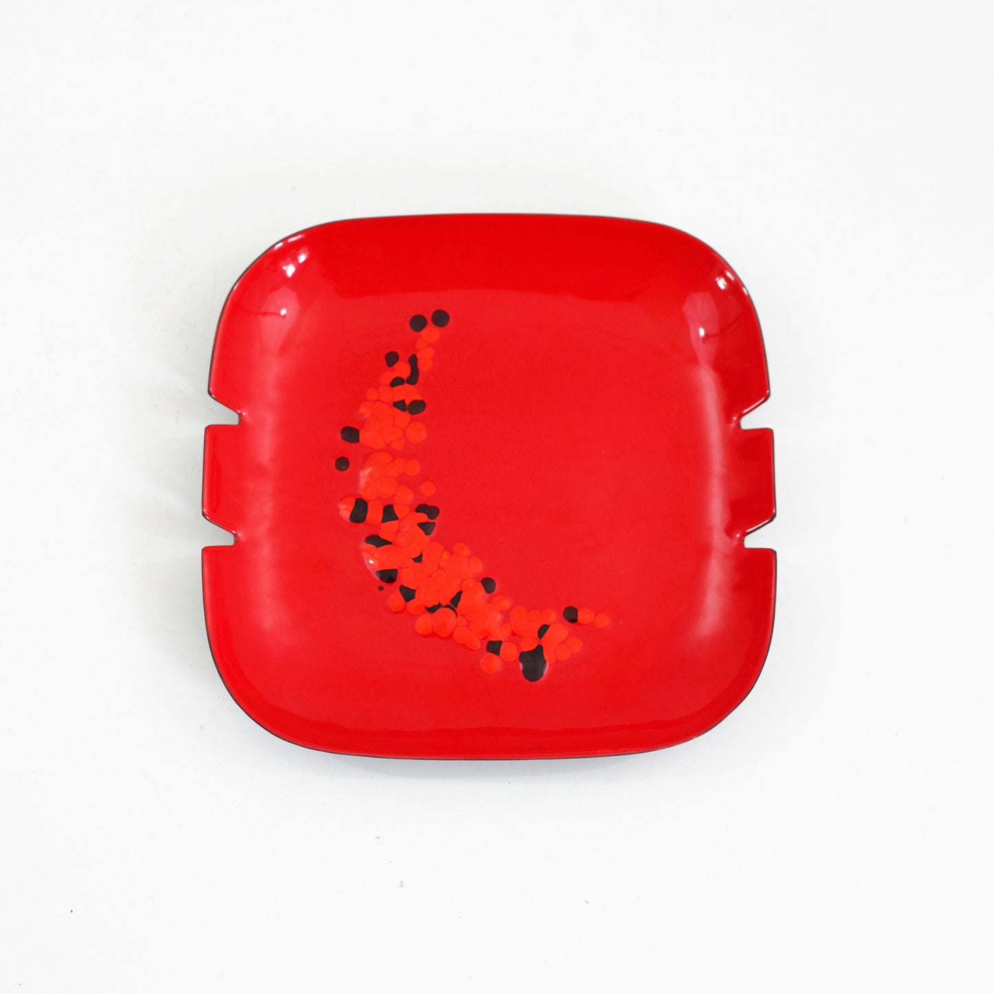SOLD - Mid Century Modern Square Enamel Ashtray