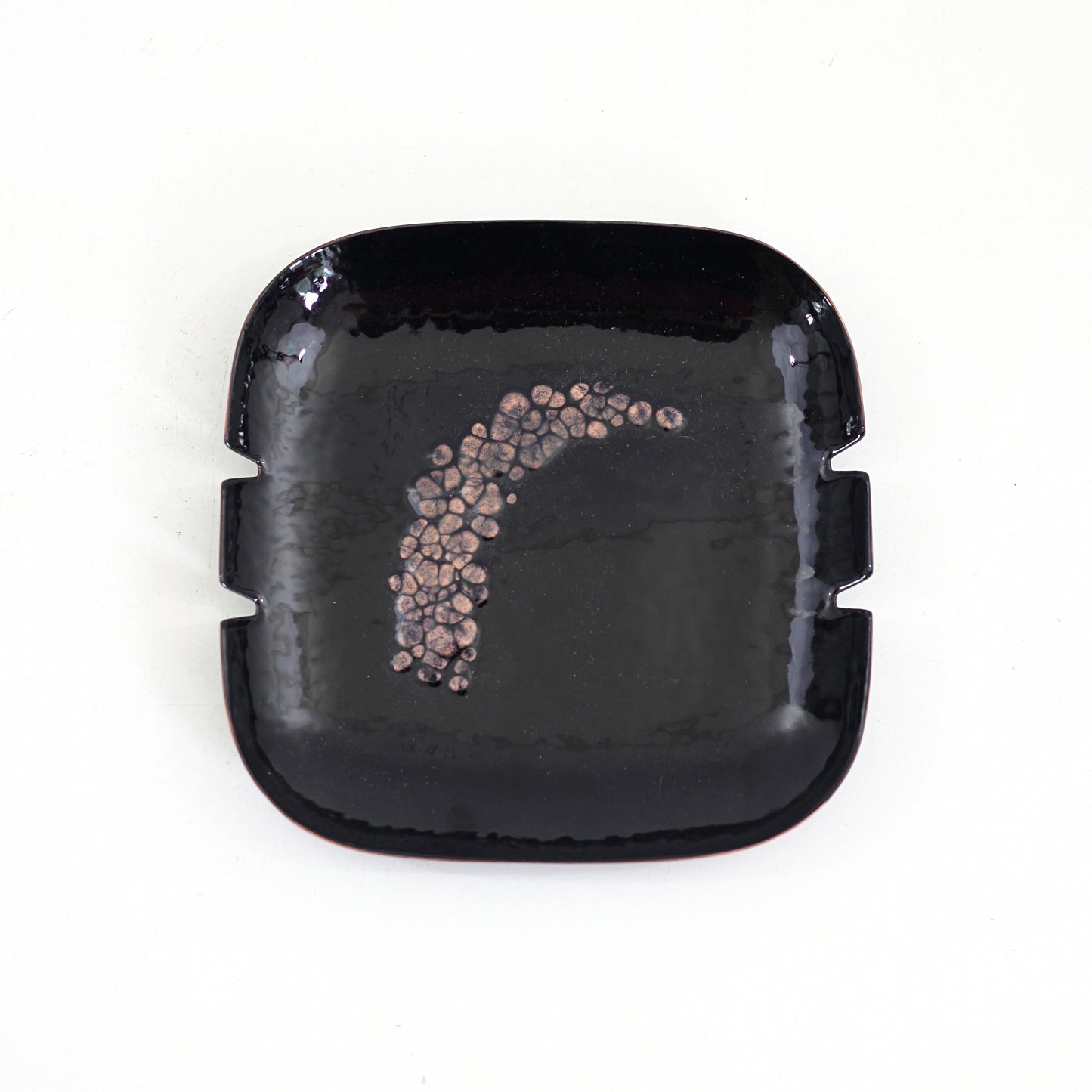 SOLD - Mid Century Modern Square Enamel Ashtray