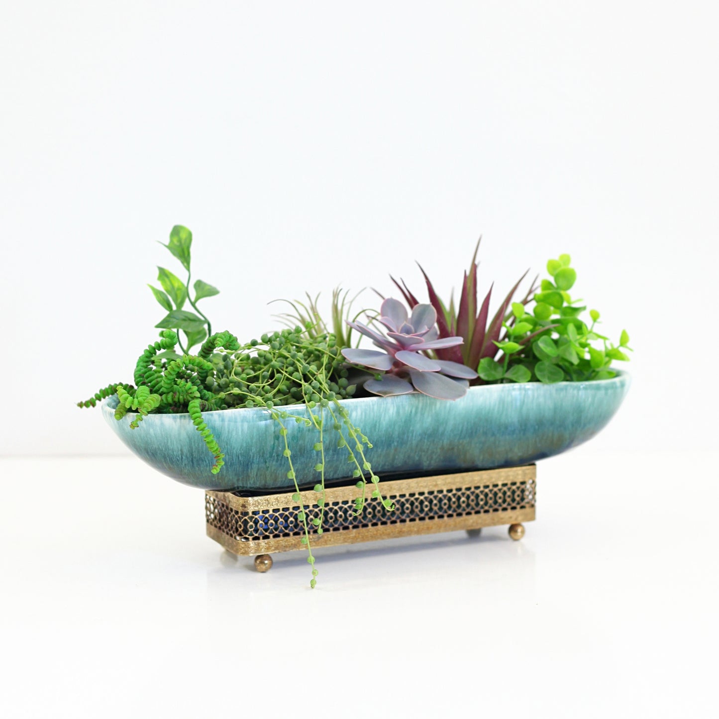 SOLD - Mid Century Modern Planter with Stand
