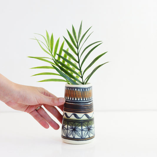 SOLD - Mid Century Modern Geometric Vase from Spain
