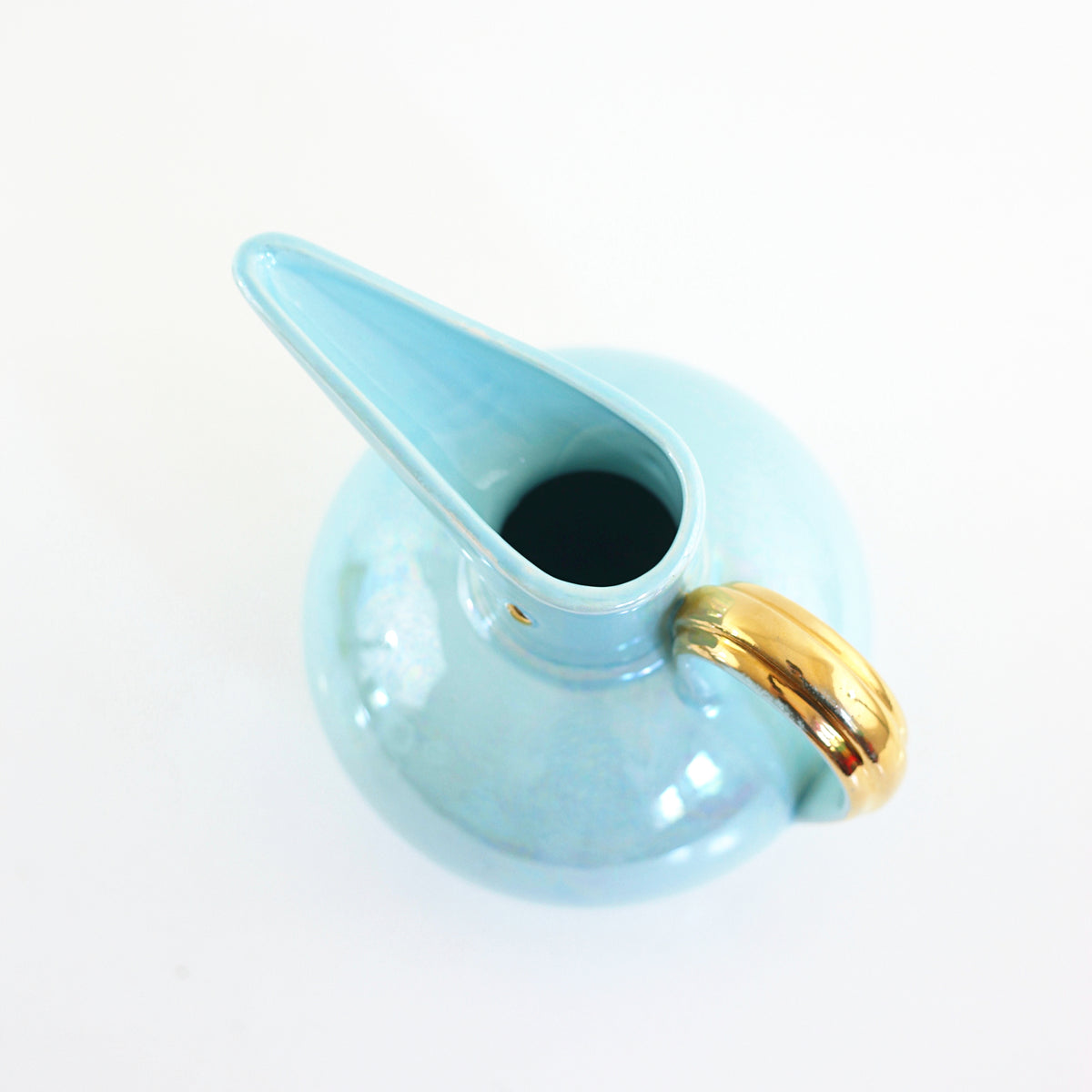 SOLD - Mid Century Modern Lusterware Bird Pitcher – Wise Apple Vintage