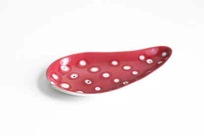 SOLD - Mid Century Modern Atomic Polka Dot Dish from Italy
