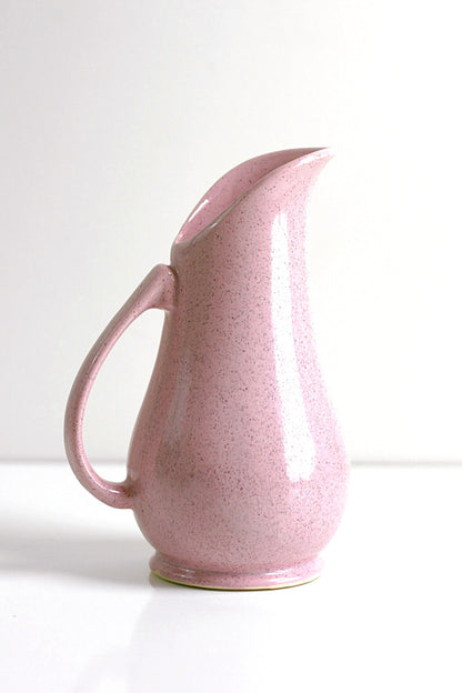 SOLD - Mid Century Modern Pink Ceramic Brush McCoy Pitcher