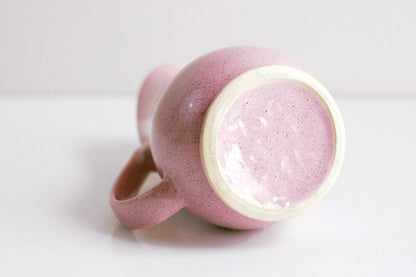 SOLD - Mid Century Modern Pink Ceramic Brush McCoy Pitcher