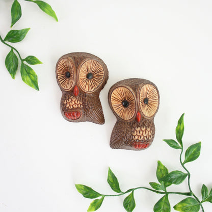 SOLD - Vintage Woodland Owls Wall Decor
