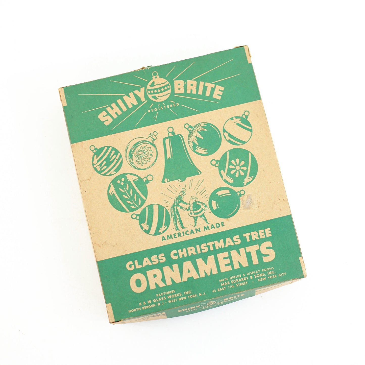 SOLD - 1950s Shiny Brite Atomic Lantern Ornaments w/ Box