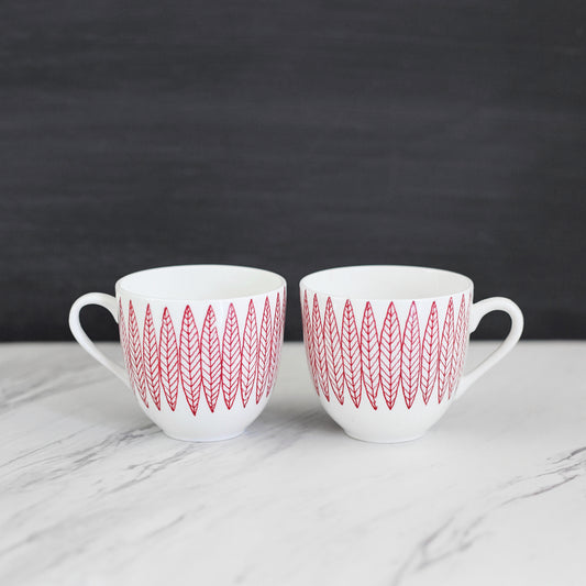 SOLD - Mid Century Stig Lindberg Salix Demitasse Cups