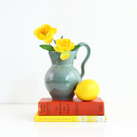 SOLD - Mid Century Modern German Pottery Pitcher by Torkis Jung