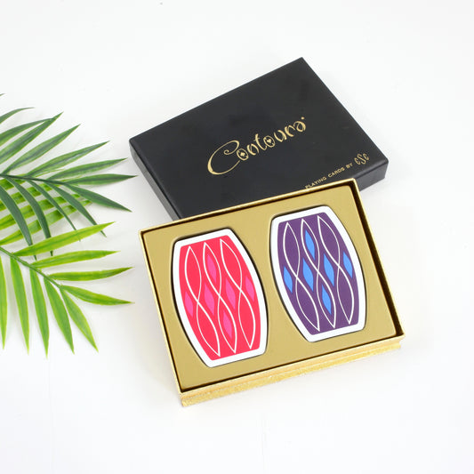 SOLD - Mid Century Mod Contoura Playing Cards