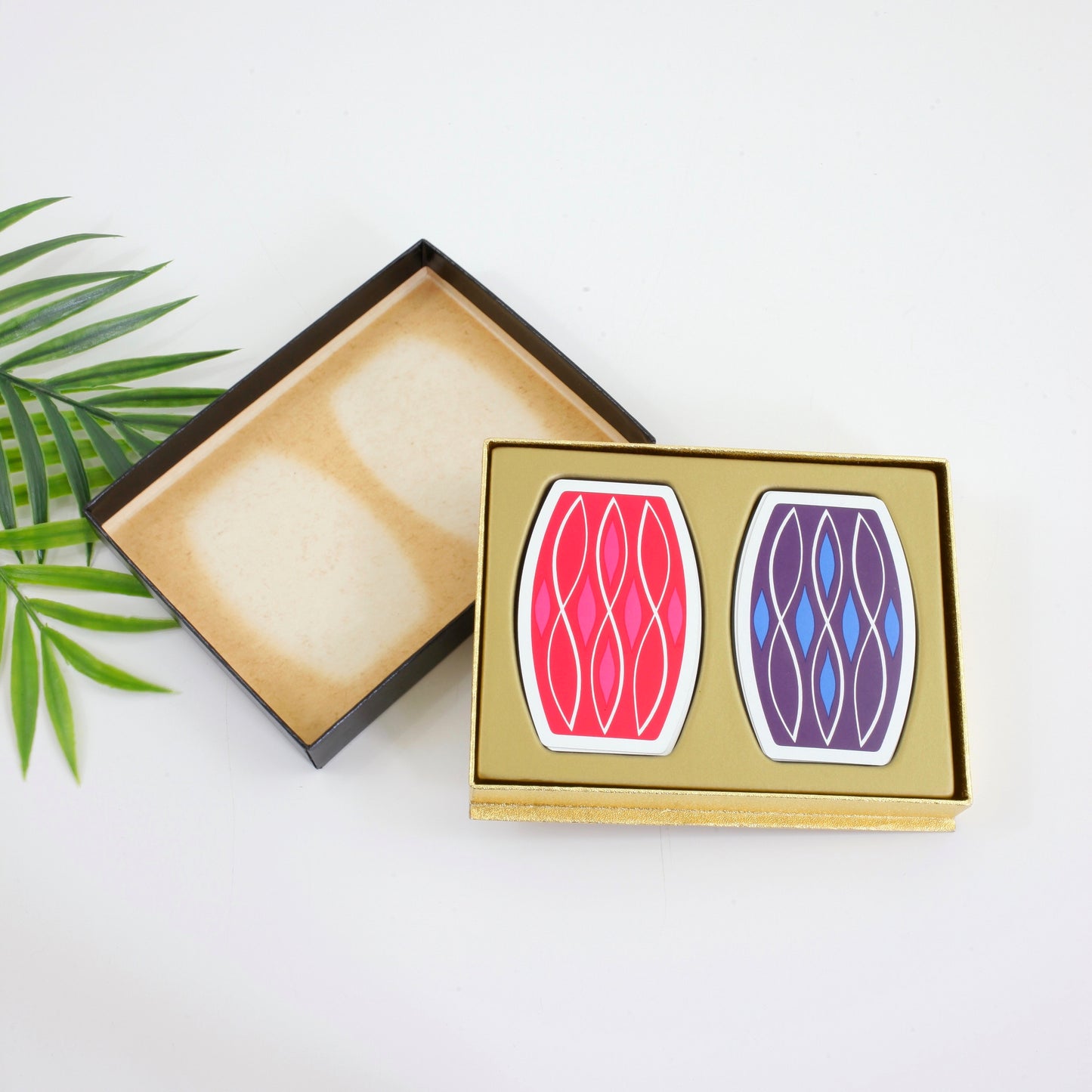 SOLD - Mid Century Mod Contoura Playing Cards