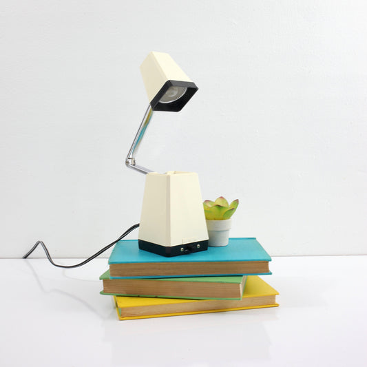 SOLD - Mid Century Modern Folding Pyramid Desk Light