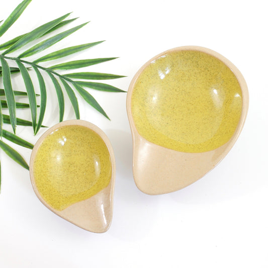 SOLD - Mid Century Glidden Pottery Fong Chow Teardrop Bowl