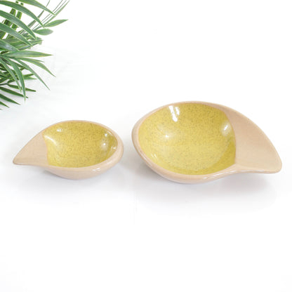 SOLD - Mid Century Glidden Pottery Fong Chow Teardrop Bowl