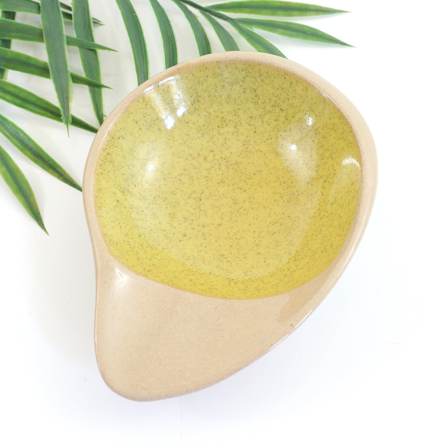 SOLD - Mid Century Glidden Pottery Fong Chow Teardrop Bowl