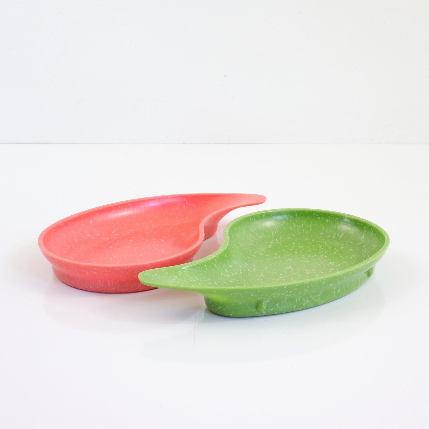 SOLD - Mid Century West Bend Melamine Confetti Snack Trays