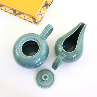 SOLD - Mid Century American Modern Seafoam Cream & Sugar Set by Russel Wright for Steubenville
