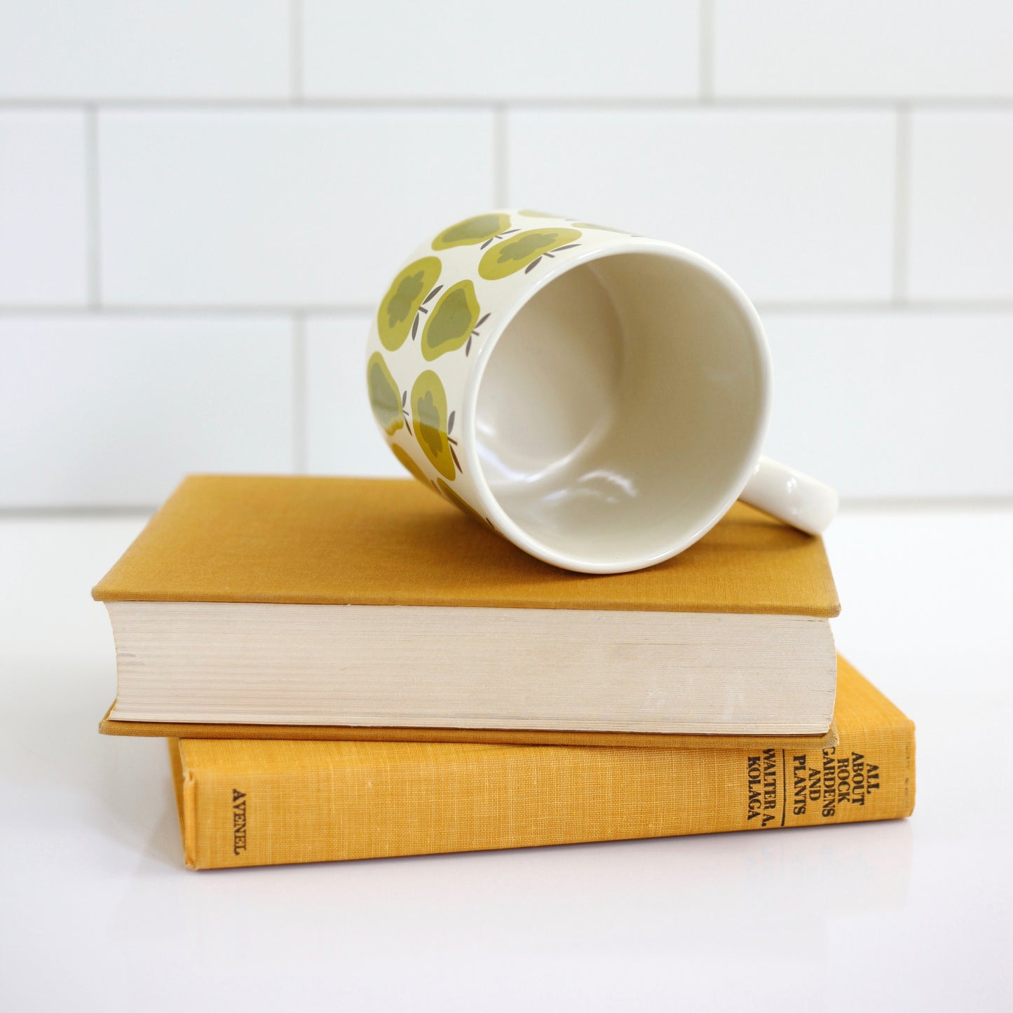 SOLD - Orla Kiely for Target Green Apples & Pears Stoneware Mug