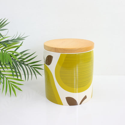 SOLD - Orla Kiely for Target Green Pears Large Stoneware Canister