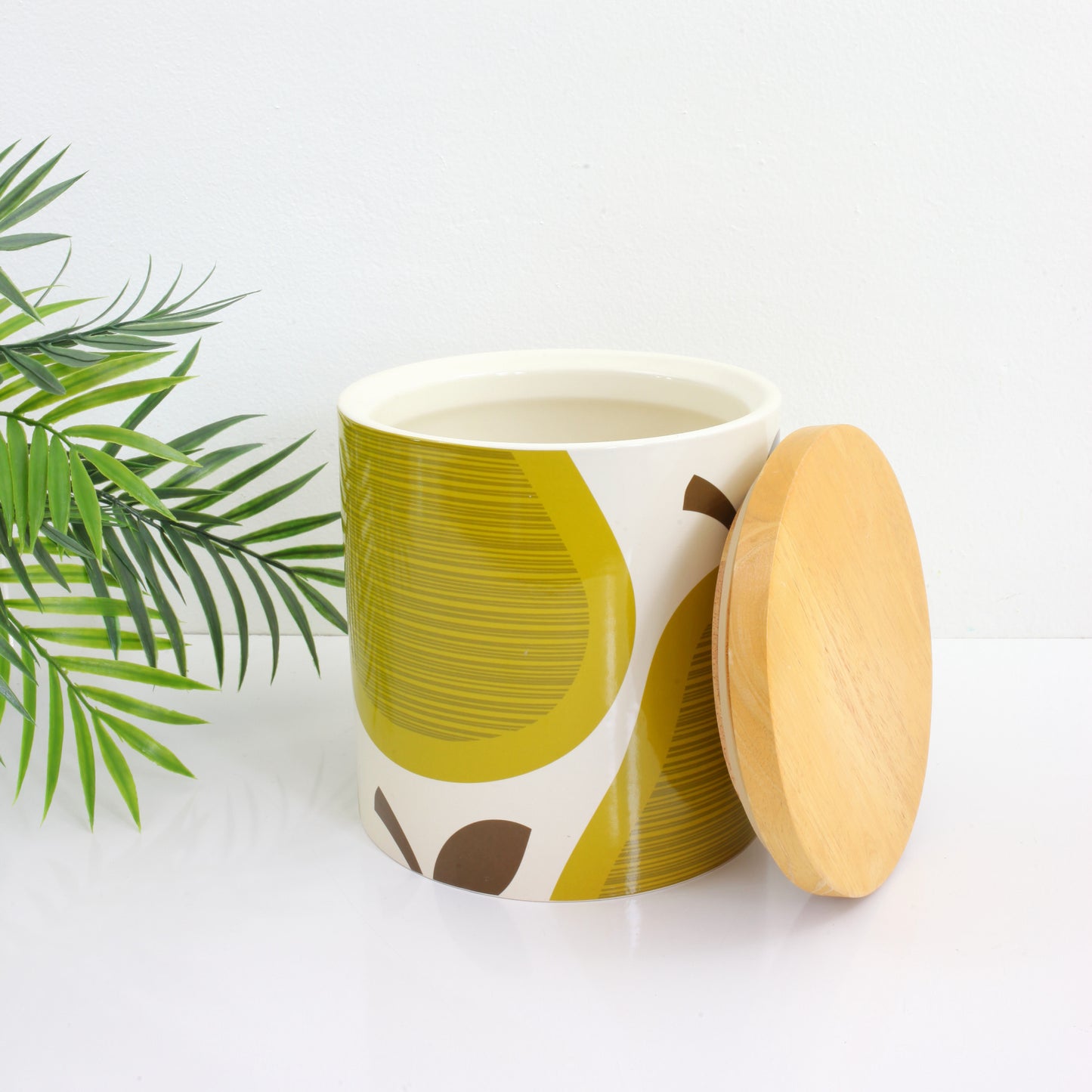 SOLD - Orla Kiely for Target Green Pears Large Stoneware Canister