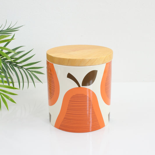 SOLD - Orla Kiely for Target Orange Pears Medium Stoneware Canister