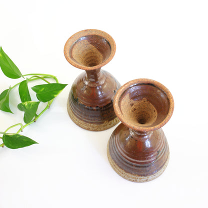 SOLD - Vintage Studio Pottery Stoneware Goblets