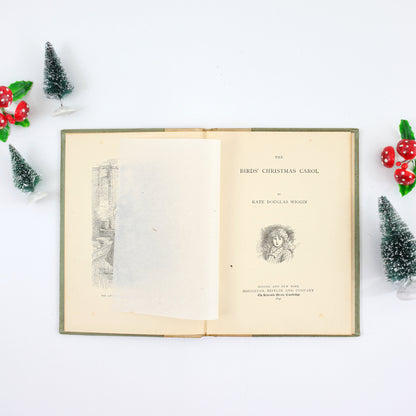 SOLD - The Birds' Christmas Carol / Vintage 1891 Children's Christmas Book *Free US Shipping*