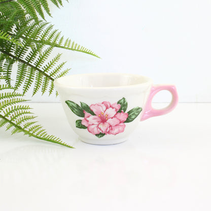 SOLD - Vintage Greenbrier Pink Rhododendron Cup & Saucer