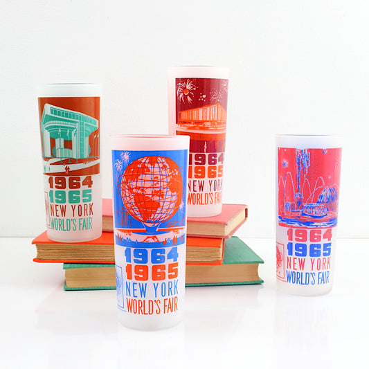 SOLD - Vintage 1964-1965 New York World's Fair Glasses / Set of Four