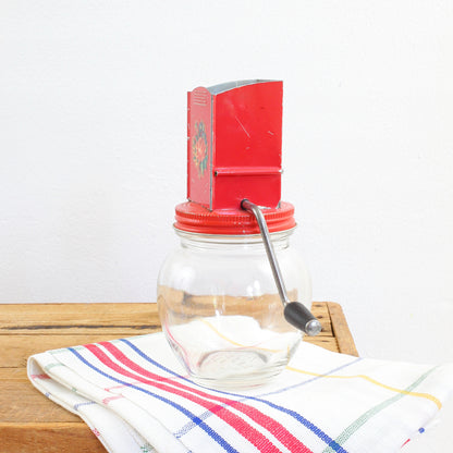 SOLD - Vintage 1950s Hazel Atlas Nut Grinder