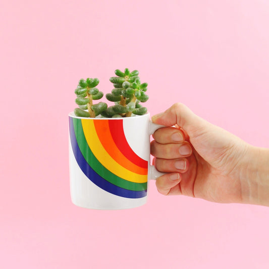 SOLD - Vintage Rainbow Coffee Mug