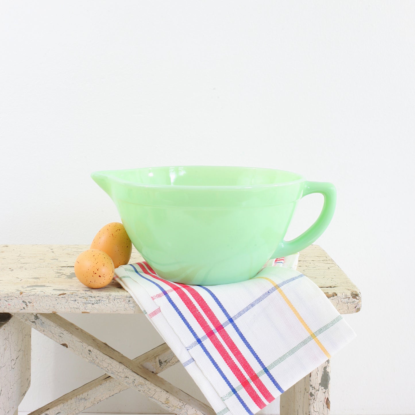 SOLD - Vintage Fire King Jadeite Batter Bowl