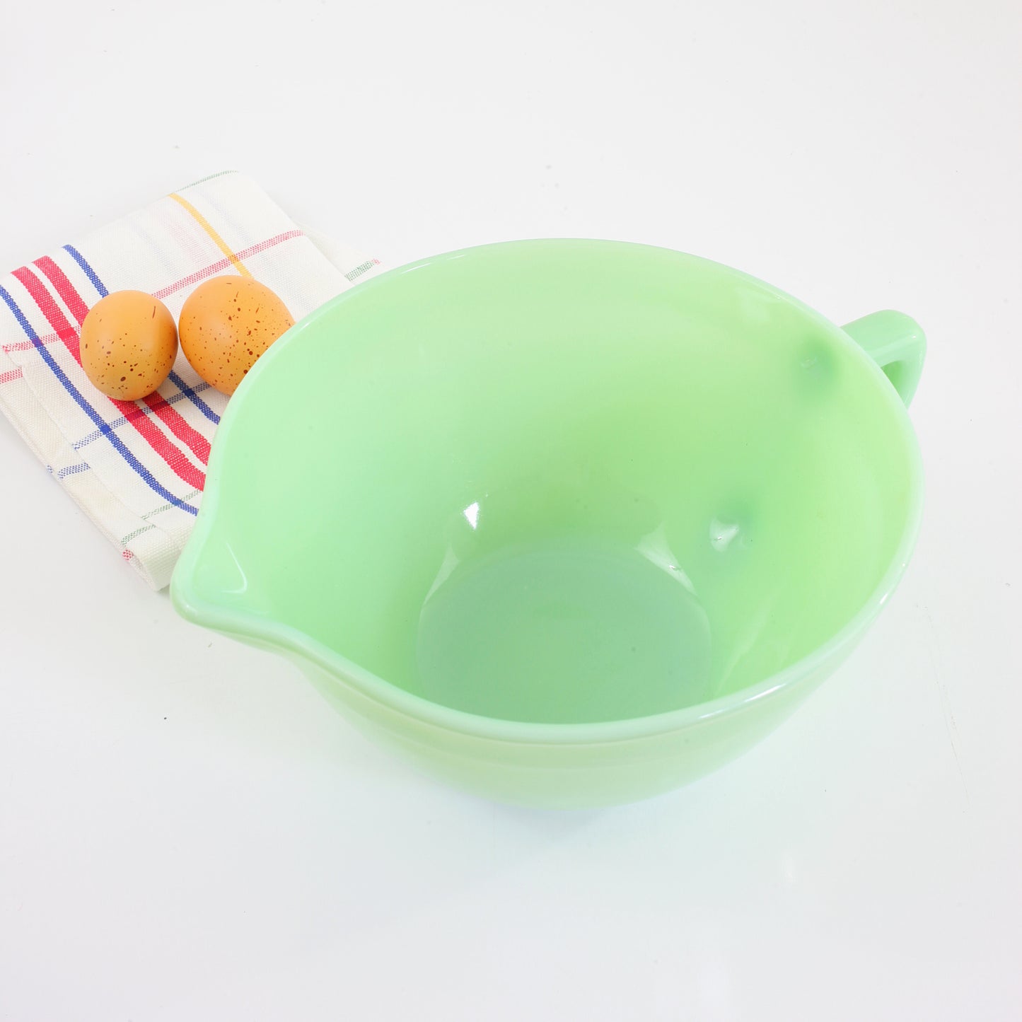 SOLD - Vintage Fire King Jadeite Batter Bowl