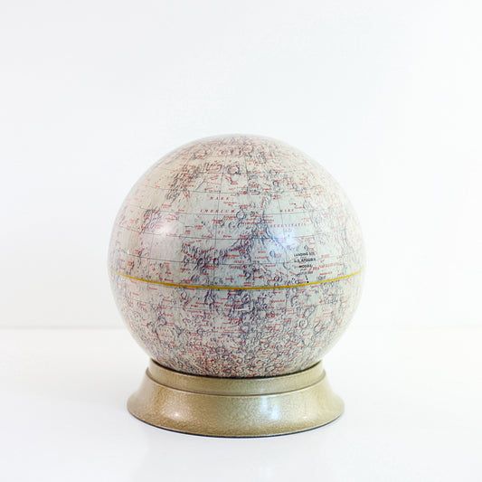SOLD - Mid Century Cram's Moon Globe and Stand
