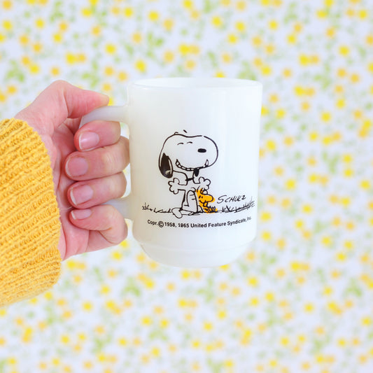 SOLD - Vintage 1965 Peanuts Mug - This Has Been a Good Day!