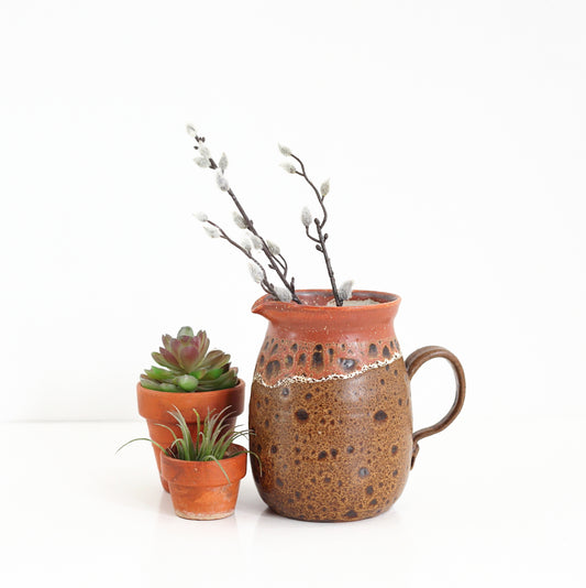 SOLD - Vintage 1972 Studio Pottery Pitcher