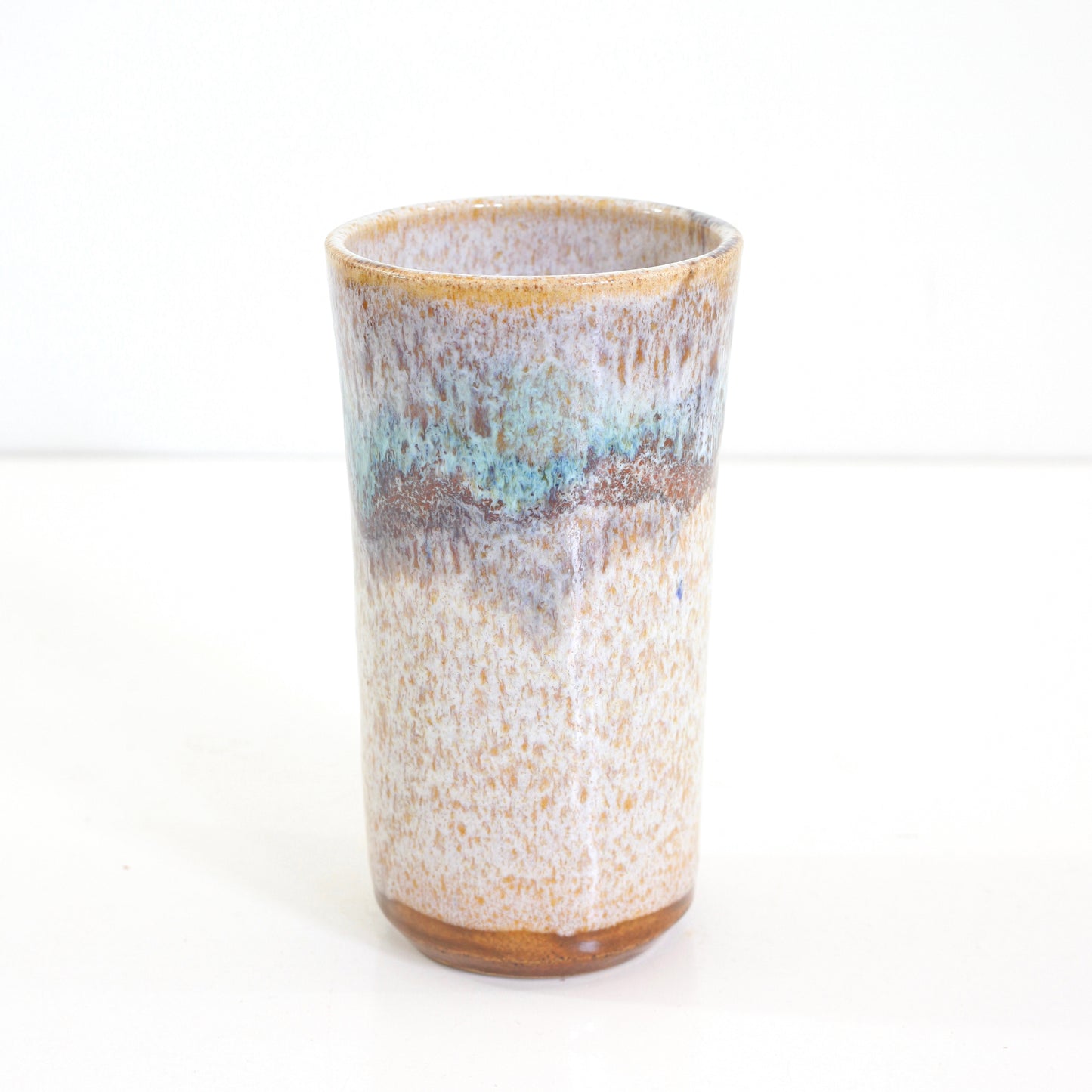 SOLD - Vintage Wizard of Clay Drip Glaze Ceramic Vase