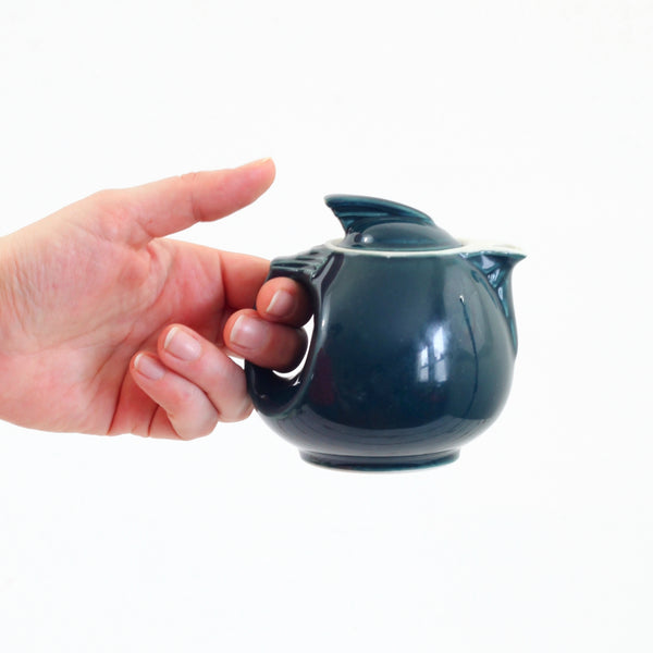 SOLD Vintage 1940s Hall Sundial Mini Teapot in Jade Green Wise Apple Vintage