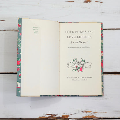 SOLD - Love Poems & Love Letters For All The Year Book by Peter Pauper Press
