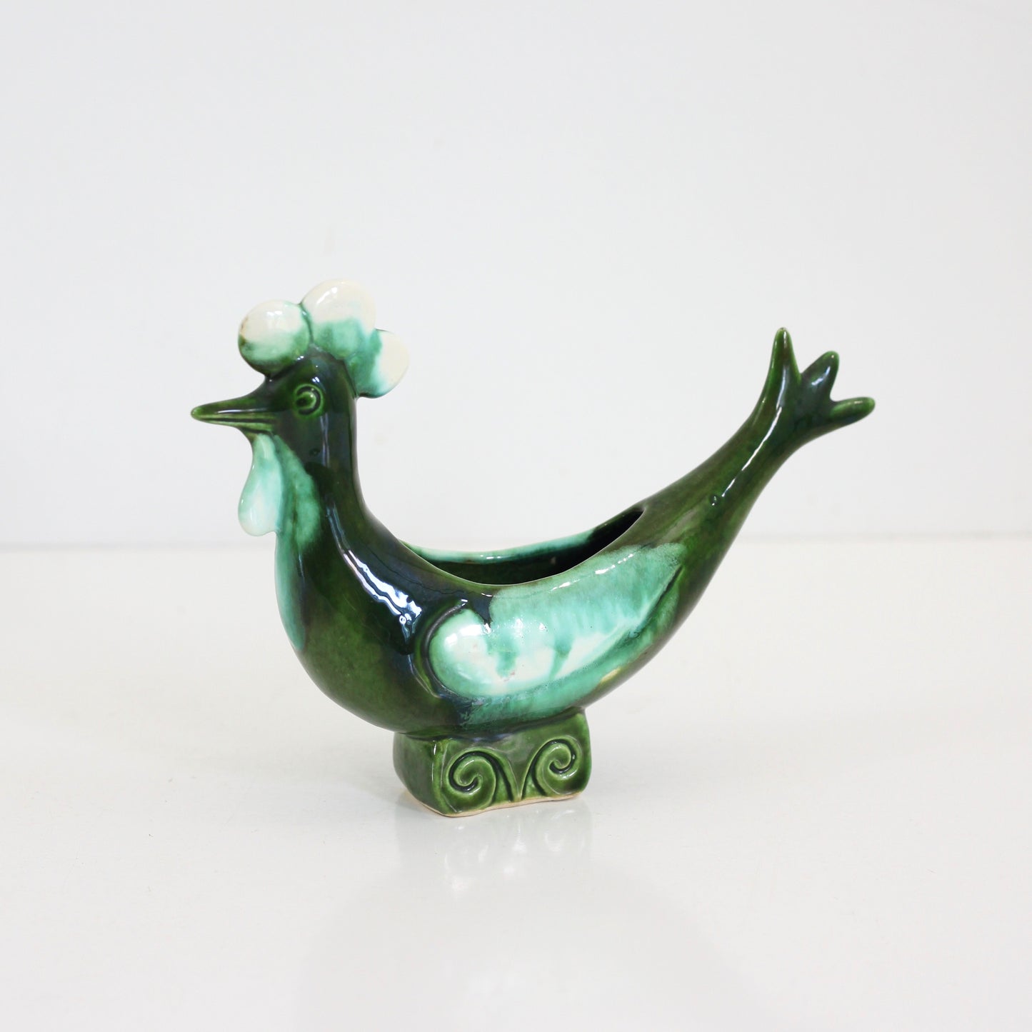 SOLD - Mid Century Modern Alix of California Rooster Drip Glaze Planter
