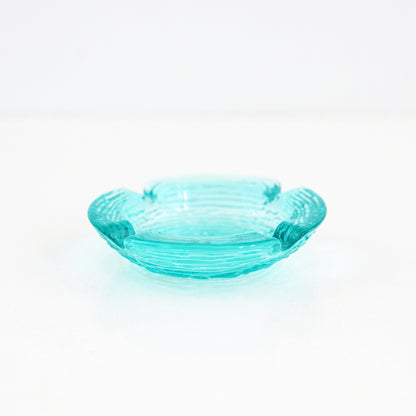 SOLD - Small Mid Century Anchor Hocking Aquamarine Soreno Ashtray