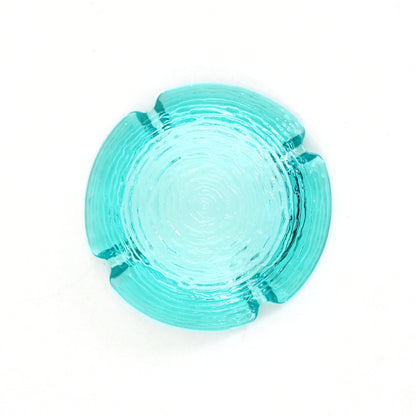 SOLD - Small Mid Century Anchor Hocking Aquamarine Soreno Ashtray