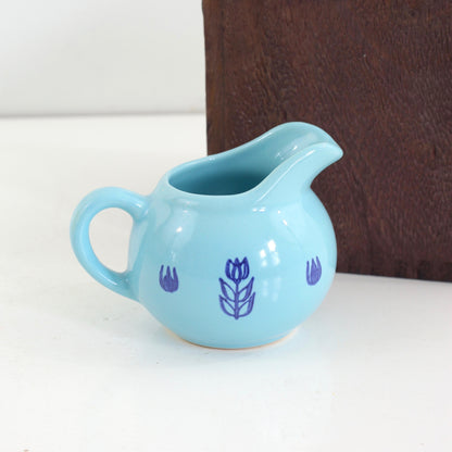 SOLD - Mid Century Aqua Cronin Cream Pitcher