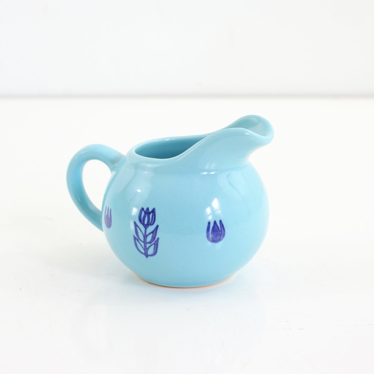 SOLD - Mid Century Aqua Cronin Cream Pitcher