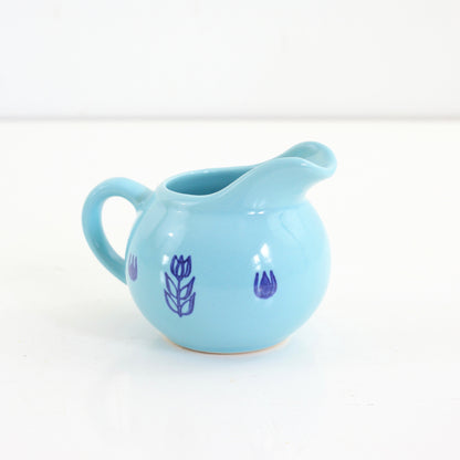 SOLD - Mid Century Aqua Cronin Cream Pitcher