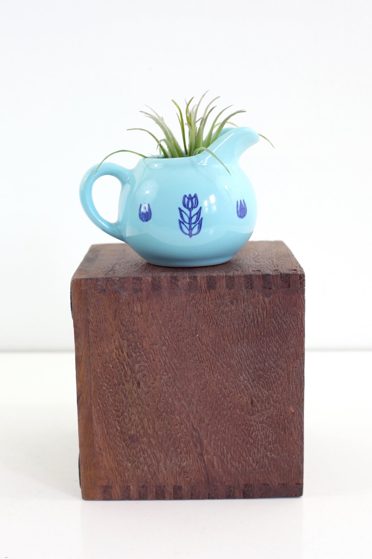 SOLD - Mid Century Aqua Cronin Cream Pitcher