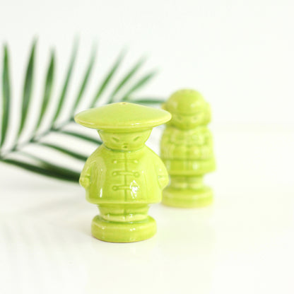 SOLD - Vintage Asian Man and Woman Salt and Pepper Shakers