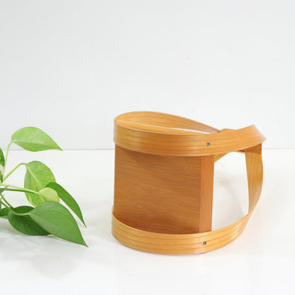 SOLD - Vintage Bentwood Teardrop Hanging Plant Holder