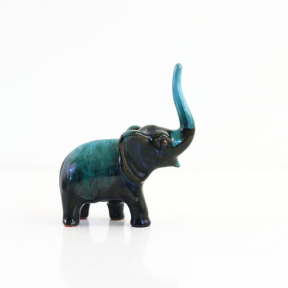 SOLD - Vintage Blue Mountain Pottery Elephant Figurine
