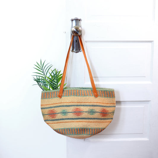 SOLD - Vintage Southwestern Sisal Market Bag